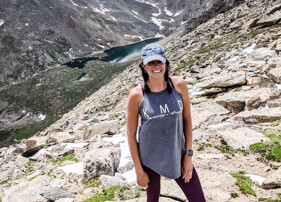 Kayla in Colorado traveling up to Mt. Evans